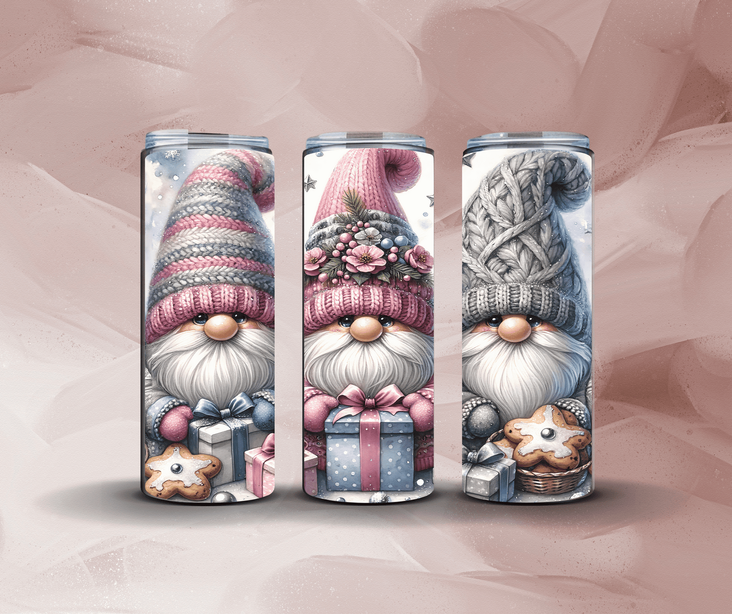 20oz Christmas Gnome w. presents
