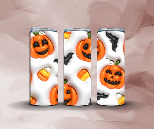 20oz 3D Candy Corn & Pumpkins