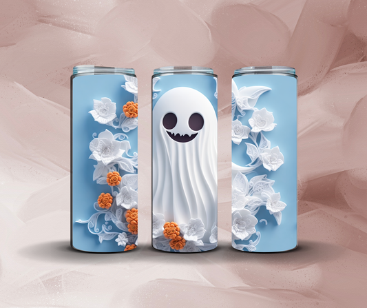 20oz 3D Cute Blue Ghost