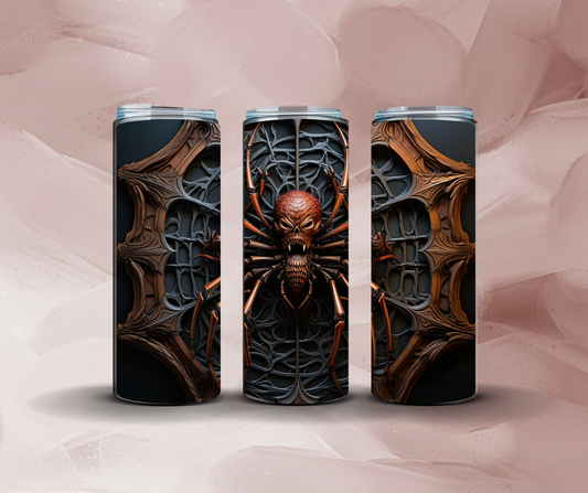 20oz 3D Spider and Web