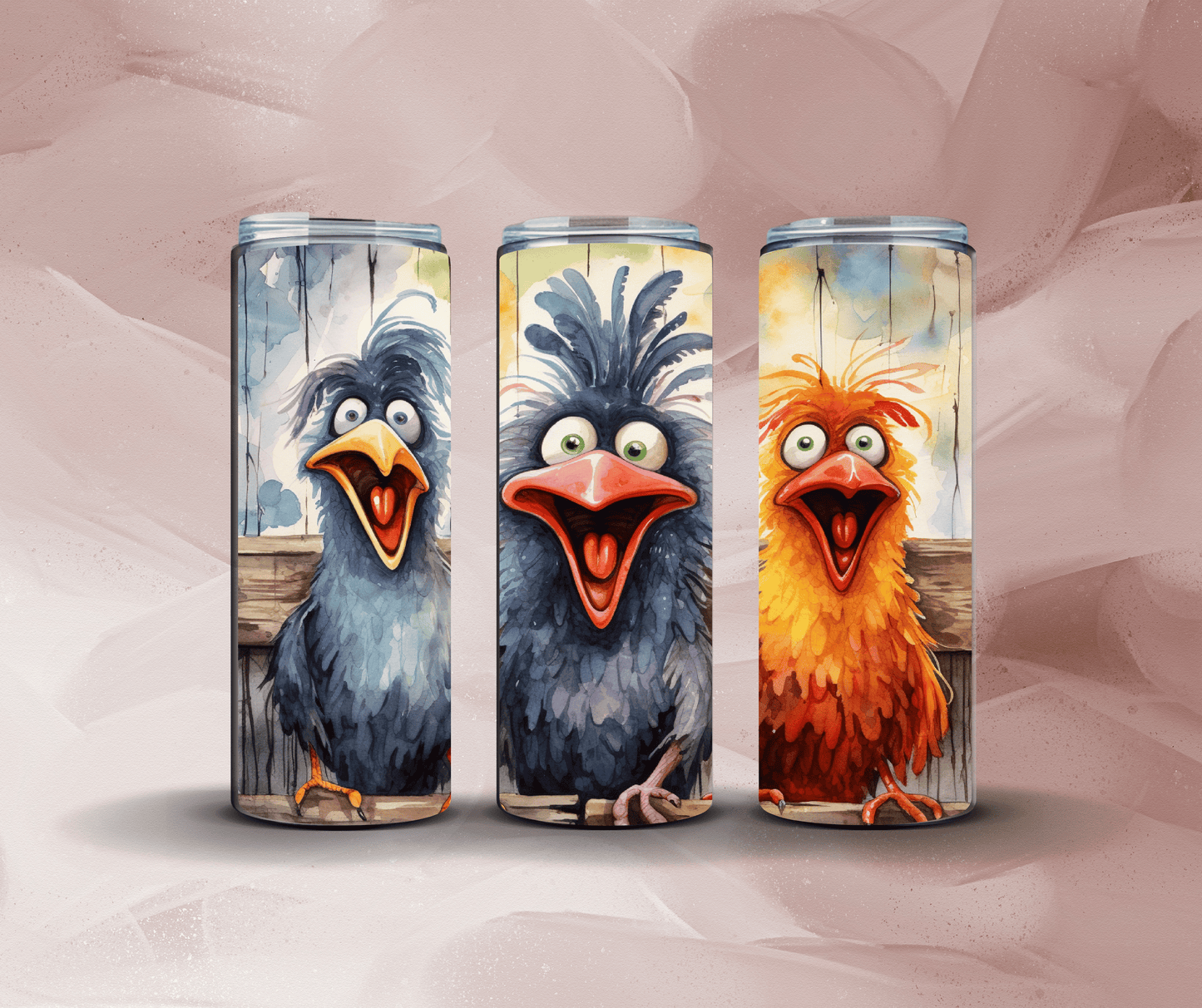 20oz Three Silly Birdies