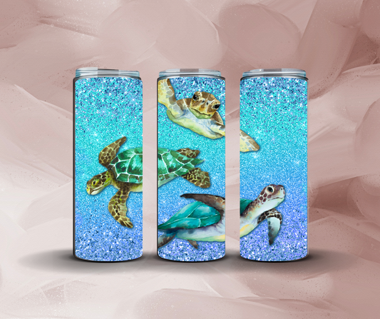 20oz Blue Sea Turtles