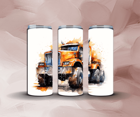 20oz Watercolor Big Truck