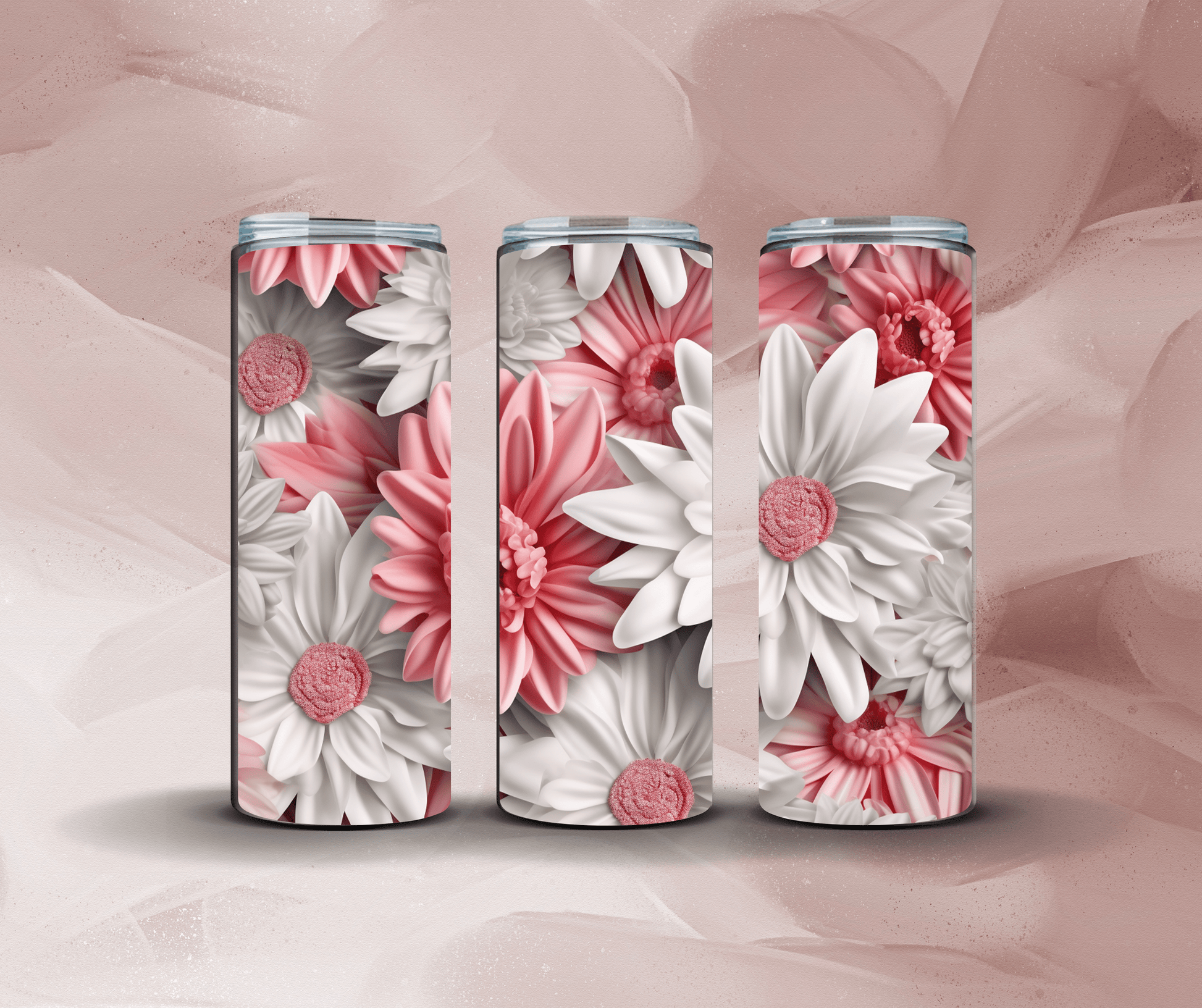 3D Pink & White Daisies - Inspiring Sweet Peas